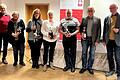 Vorsitzender Johannes Simon (rechts) verabschiedete die scheidenden Caritasratsmitglieder (von links): Ottmar Kuhn und Sabine Weinbeer (beide Verbandsprüfer), Anette Kutzner, Michaela Leidner, Dietmar Herrnleben, Werner Kaffer. Nicht im Bild: Roland Baier, Steffen Vogel, Martin Gehring, Madeleine Irmler und Thomas Sechser.