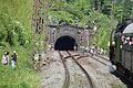 Die letzte Fahrt einer Dampflok auf der Spessartrampe zwischen Laufach und Heigenbrücken sowie durch den Schwarzkopftunnel.