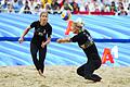 Ludwig und Lippmann       -  Laura Ludwig (l) und Louisa Lippmann freuen sich auf die Olympischen Spiele in Paris.