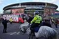 FC Arsenal - Bayern München       -  Großer Aufgalopp vorm Emirates - allerdings nicht für die Bayern-Fußballerinnen.