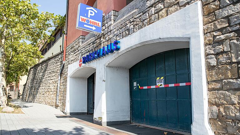 Das Parkhaus im Wöhrl Kaufhaus war nach dem Vorfall im August vorübergehend gesperrt.
