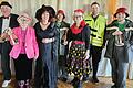 Die Akteure beim Seniorenfasching in Dipbach (von links): Margit Eisenacher, Wolfgang und Gertrud Zipf, Brigitte Eichelbrönner, Anette Herbig, Inge Holzleitner, Abteilungsleiter Fabian Füller von der Faschingsgesellschaft Dipbach (FGD) und Evi Oeftering.