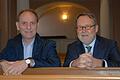 Der Casteller Dekan Günther Klöss-Schuster (links) und sein Markt Einersheimer Amtskollege Ivo Huber stellen die Weichen für eine Fusion der beiden evangelischen Dekanate.
