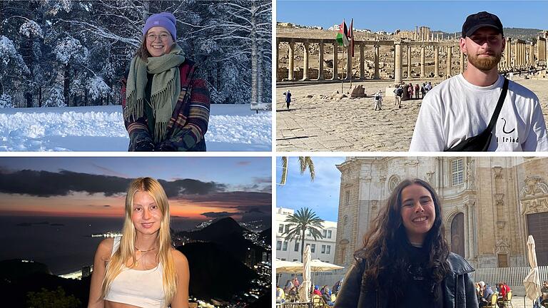 Egal ob das Vermissen der bayerischen Brezel oder die Bedeutung von Frieden kennenlernen: So erleben vier Studenten aus Würzburg ihr Auslandsesmester in der Ferne.