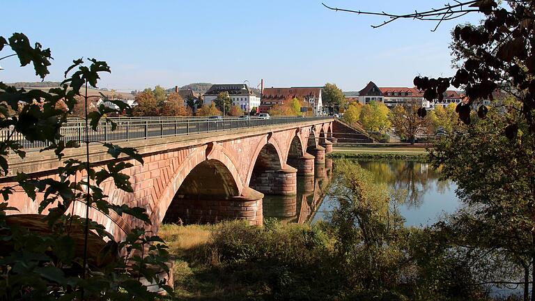 Die Alte Mainbrücke in Marktheidenfeld.