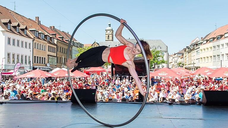 Erst waren vier Tage lang die Sporthallen der Stadt voll, bei der Abschlussveranstaltung der Marktplatz: 2019 war Schweinfurt Gastgeber für das bayerische Landesturnfest.