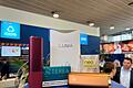 Fachmesse Intertabac       -  Ein Tabakerhitzer der Marke Iqos vom Hersteller Philip Morris und ein dazugehöriges Päckchen Tabaksticks der Marke Terea sowie das Konkurrenzprodukt Glo (mit Neo-Tabaksticks) des Herstellers BAT liegen bei der Fachmesse Intertabac in einer Messehalle.