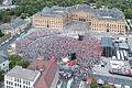 Im vergangenen Jahr kamen bei Sting und Paul Kalkbrenner jeweils über 10.000 Menschen vor die Residenz. Auch in im Jahr 2023 gibt es drei Veranstaltungen auf dem Residenzplatz. (Archivfoto)