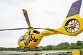 Der Rettungshelikopter 'Christoph 18' vor der Main-Klinik in Ochsenfurt.&nbsp;
