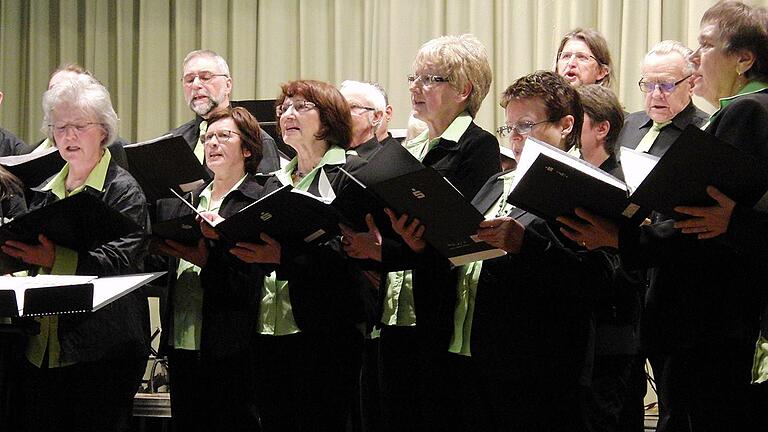 Flotte Melodien stimmte der gemischte Chor des Musikvereins Heufurt beim Jahreskonzert an.