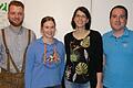 Einstimmig gewählt: Das Bild zeigt die neue gewählte Vorstandschaft der DJK Sondernau mit (von links) dem Vorsitzenden Patrick Maul, der neuen Kassiererin Lisa Hemmert, Schriftführerin Stefanie Wacker und dem gleichberechtigten Vorsitzenden David Kolb.