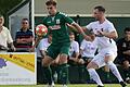 Lukas Dinkel (links), hier im Spiel mit dem TSV Großbardorf gegen Karlburg (rechts mit Maurice Kübert), trägt künftig wieder das Trikot der FT Schweinfurt.