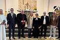 Die Indio-Hilfe-Peru mit Sitz in Sennfeld besteht seit 40 Jahren. Das wurde gefeiert. Im Bild (von links) Pastoralreferent Michael Pfrang, Bürgermeister Oliver Schulze, Vorsitzender Emil Heinemann, Fenja Lüders von Brot für die Welt Bayern, Pfarrerin Nadine Jung-Gleichmann, UN-Direktor i.R. Rainer Rosenbaum, Vertrauensmann und Fachberater Andreas Müller-Wolpert, Landrat Florian Töpper.
