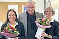 Manuela Madinger, Schulamtsdirektor Ingo Matschullis und Barbara Bartsch.