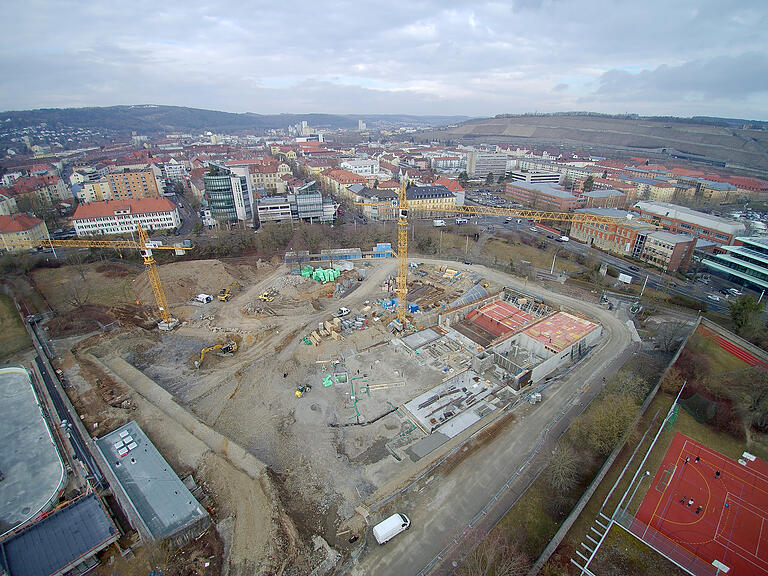 Noch relativ wenig zu sehen: die Nautiland-Baustelle Nautiland Anfang März 2018.