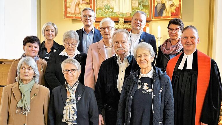 Die Jubelkonfirmanden beim Festgottesdienst.&nbsp;