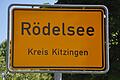 Rödelsee       -  Rödelsee Ortsschild Symbolbild