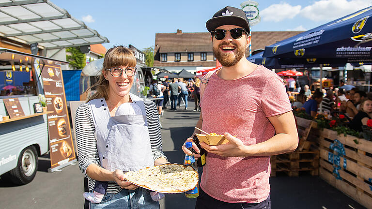 Zahlreiche Besucher beim 3. Streetfood Festival in Marktheidenfeld am Samstag (14.09.19).