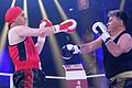 Die Realitystars Julian Stoeckel (l) und Matthias Mangiapane (r) kämpften bei der Fernsehshow 'Das große Sat.1 Promiboxen' im Boxring.&nbsp;