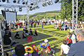 Auf der Festwiese war die &bdquo;Summernight-Party&ldquo; vorbereitet.