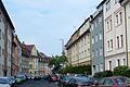 Die Schopperstraße zeigt die typische Blockrandbebauung aus der Gründerzeit.