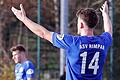 Der ASV Rimpar (im Bild: Lukas Behringer) hat die DJK Hain am 30. Spieltag der Fußball-Landesliga Nordwest deutlich besiegt. Behringer erzielte ein Tor.