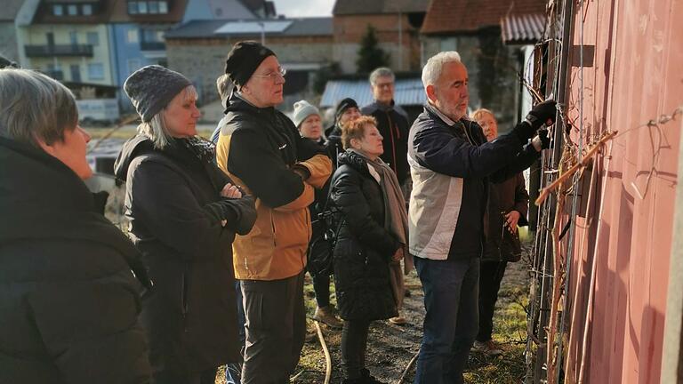 Workshop Rebstockschnitt bei der SoLaWi in Bergrheinfeld.
