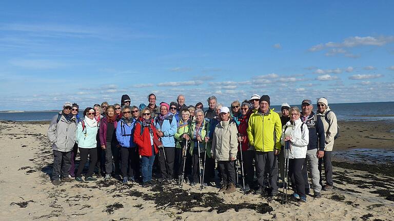 Rundwanderung um Kampen an der Nordsee bei Ebbe.