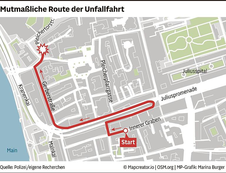 Halsbrecherische Fahrt mit gestohlenem Sportwagen durch Würzburg: So raste der Autodieb durch die Innenstadt