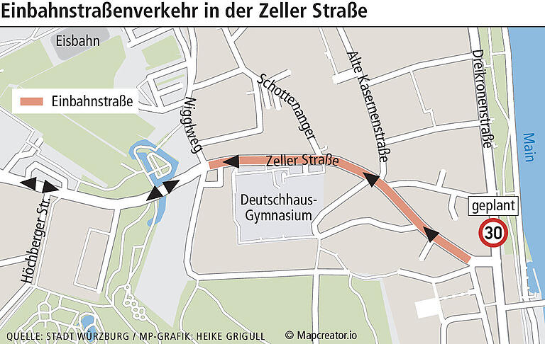 Zeller Straße in Würzburg: Bleibt sie jetzt eine Einbahnstraße oder nicht?