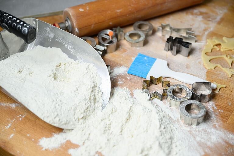 Das Werkzeug fürs Plätzchenbacken. Das Werkzeug fürs Plätzchenbacken.