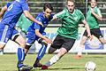 Hier noch Gegner, in der kommenden Saison gemeinsam in einem Team: Knetzgaus Jakob Dumrauf (blaues Trikot) und der Oberschwappacher Danny Merkel.