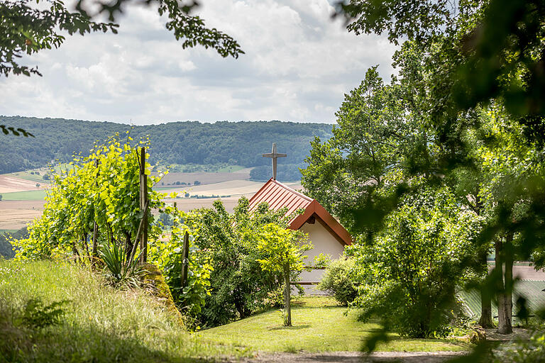Blick auf die Weinbergskapelle Blick auf die Weinbergskapelle