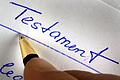 Handschriftliches Testament       -  Ein handschriftliches Testament (Symbolbild)