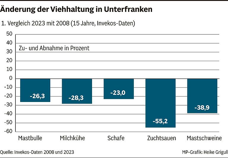 Kaum noch Schweine im Stall: Warum geben in Unterfranken immer mehr Landwirte die Nutztierhaltung auf, Herr Lukas?