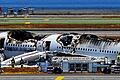 Ausgebrannt: Die in San Francisco verunglückte Boeing von Asiana Airlines stand erst in Flammen, als die Menschen bereits von Bord waren.