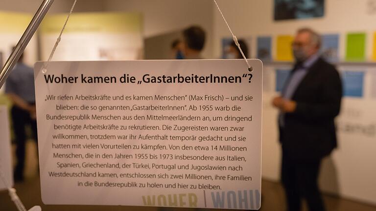 Bild aus der Ausstellung 'Made in Schweinfurt – Migration' im Jahr 2020, die sich auch mit den Gastarbeitern in der Stadt beschäftigte. Bild aus der Ausstellung 'Made in Schweinfurt – Migration' im Jahr 2020, die sich auch mit den Gastarbeitern in der Stadt beschäftigte.