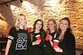 Das Frauen-Quartett in der Sigma-Bar (von links): Lisa Schejnoha, Margarita Eschenbach, Sophia Braun und Anastasia Uljanov.