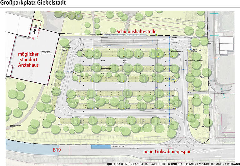 Giebelstadt: Ein Parkplatz für eineinhalb Millionen Euro