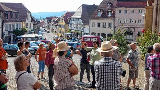 Zur Stadt Zeil am Main gehört das historische Marktplatzensemble als Aushängeschild eines lebendigen Denkmals. Bei zwei Altstadtführungen gaben Stadtführerin Beate Reinhardt und Bürgermeister Thomas Stadelmann Erläuterungen zu ausgewählten öffentlichen Denkmalen sowie zu Privatgebäuden.