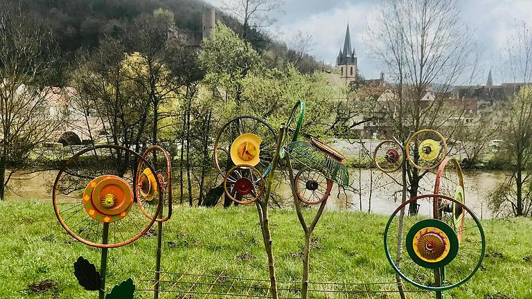 Bunte Räder in der Fahrradstadt Gemünden (Archivbild). Bunte Räder in der Fahrradstadt Gemünden (Archivbild).