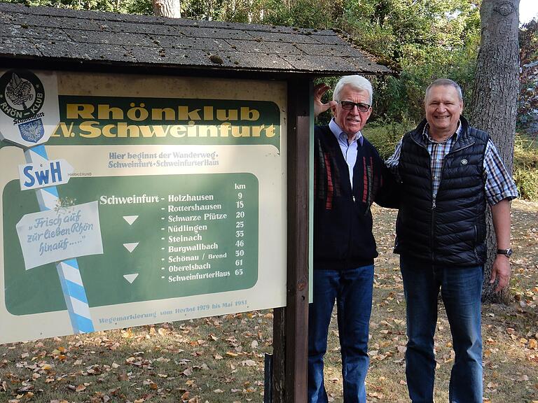 Peter Kurka (links) und Robert Wörner am Startpunkt an der Dittelbrunner Straße.