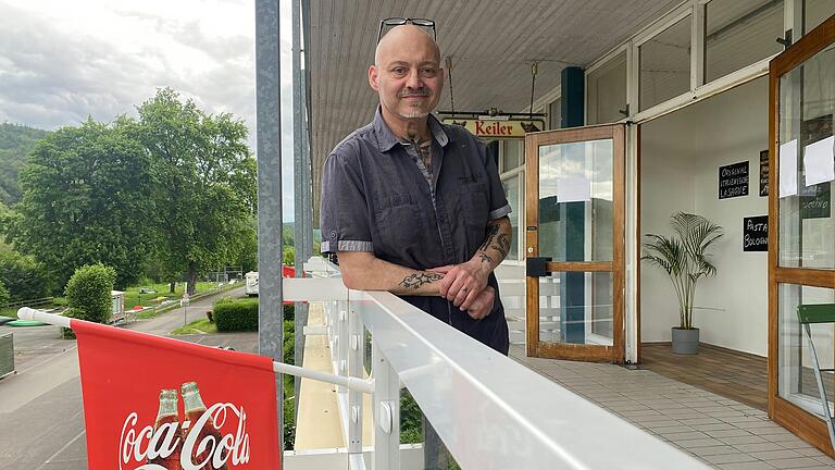 Francesco Rugolo, der Betreiber der Campingplatz- und Freibadgaststätte 'Ciao Bella' in Gemünden.