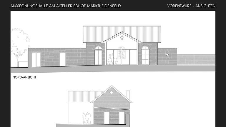 Entwurf für die Aussegnungshalle in Marktheidenfeld Entwurf für die Aussegnungshalle in Marktheidenfeld