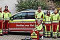 Die Helfer vor Ort in Euerdorf sind gut aufgestellt.       -  Die Helfer vor Ort in Euerdorf sind gut aufgestellt.