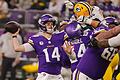 Minnesota Vikings - Green Bay Packers       -  Quarterback Sam Darnold brachte im entscheidenden Drive vier von sechs Pässen an den Mann.