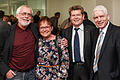 Verabschiedung Roland Flade       -  Verabschiedung von Roland Flade (links) mit Würzburgs Bürgermeisterin Marion Schäfer-Blake, MdL Georg Rosenthal und Josef Schuster, den Präsidenten des Zentralrats der Juden in Deutschland (rechts).