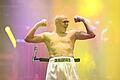 RTL &bdquo;Der Clark Final Fight&rdquo; - Entertainer Raab gegen Halmich       -  Toll in Form für 57 Jahre: Stefan Raab.
