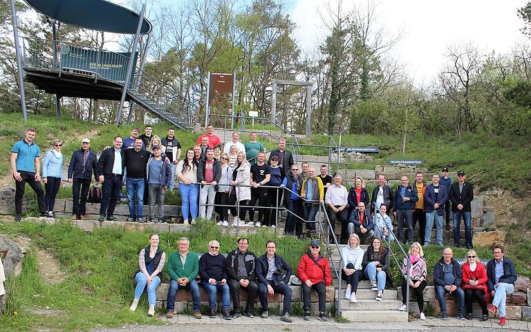 Zum Abschied am Sonntagmorgen trafen sich Besucher und Gastgeber am terroir f in Stetten.