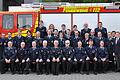 Feuerwehrler beim Ehrentag des Inspektionsbereiches Lohr.